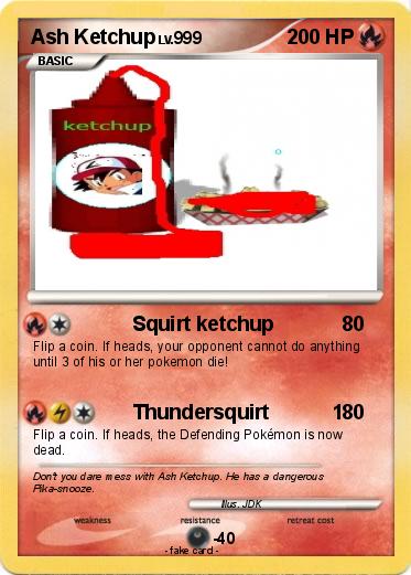 Pokemon Ash Ketchup