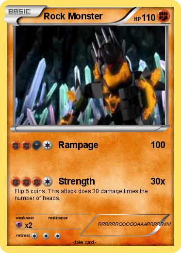 Pokemon Rock Monster