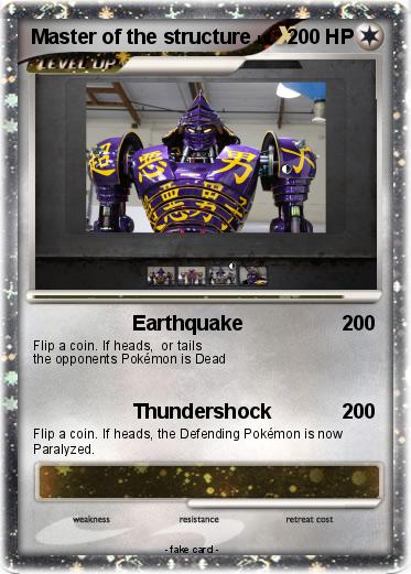 Pokemon Master of the structure