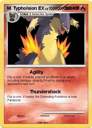 Pokemon M  Typholsion EX
