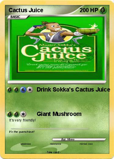 Pokemon Cactus Juice