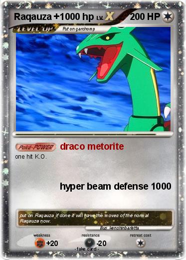 Pokemon Raqauza +1000 hp