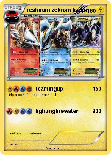 Pokemon reshiram zekrom kyurm