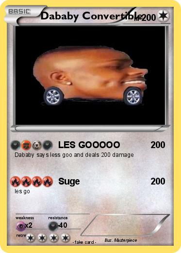 Pokemon Dababy Convertible