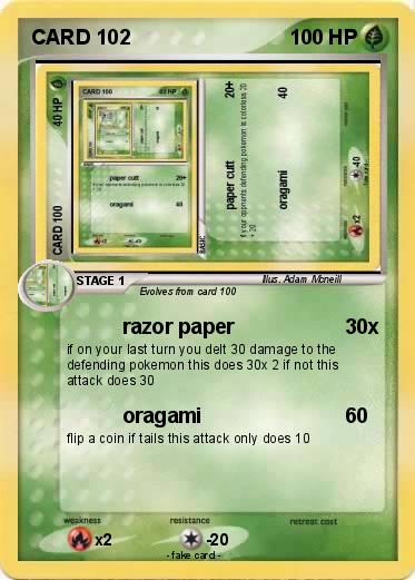 Pokemon CARD 102