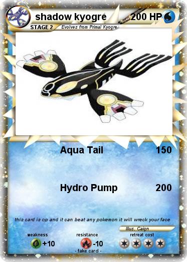 Pokemon shadow kyogre