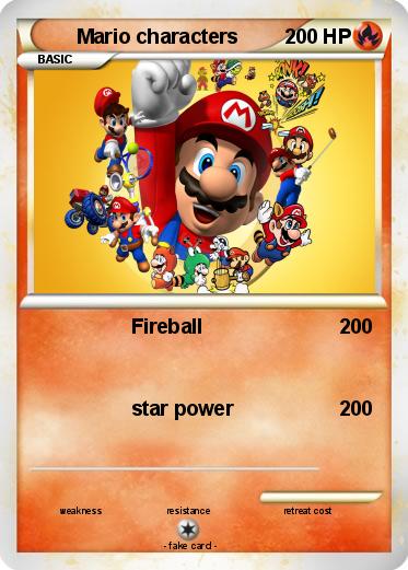 Pokemon Mario characters