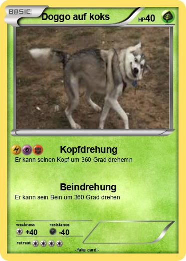 Pokemon Doggo auf koks