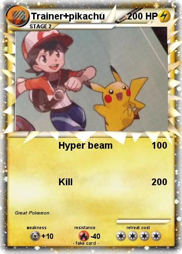 Pokemon Trainer+pikachu