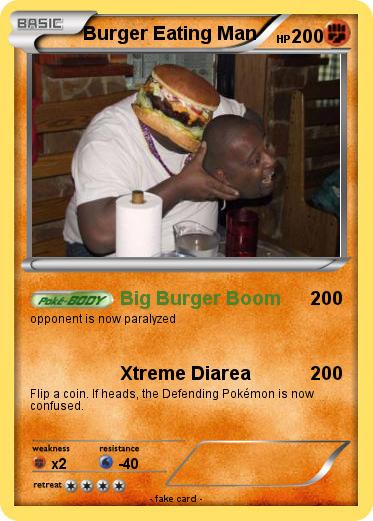 Pokemon Burger Eating Man