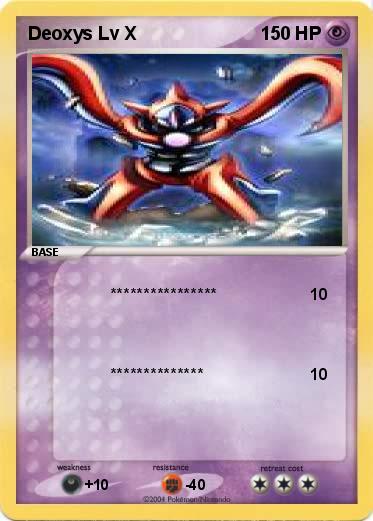 Pokemon Deoxys Lv X