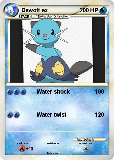 Pokemon Dewott ex