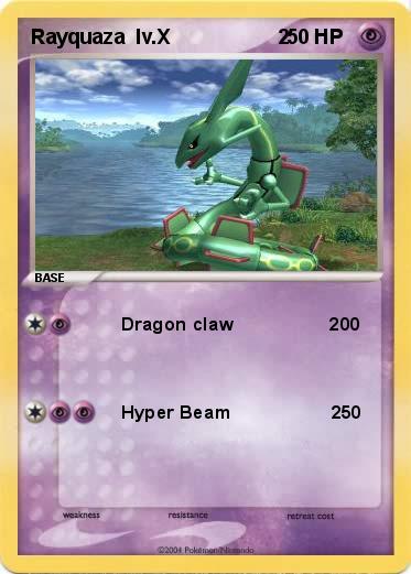 Pokemon Rayquaza  lv.X                   2
