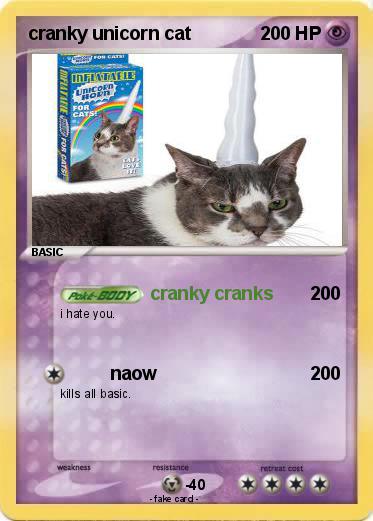 Pokemon cranky unicorn cat