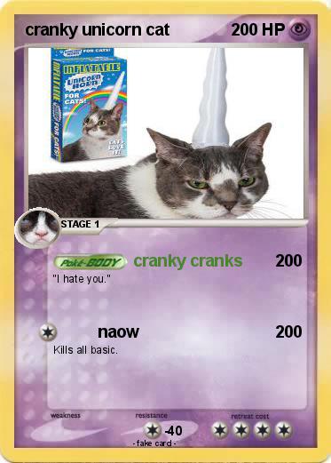 Pokemon cranky unicorn cat