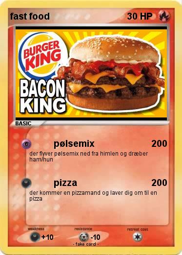 Pokemon fast food