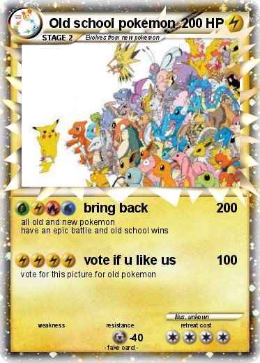 Pokemon Old school pokemon