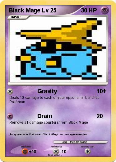 Pokemon Black Mage Lv 25