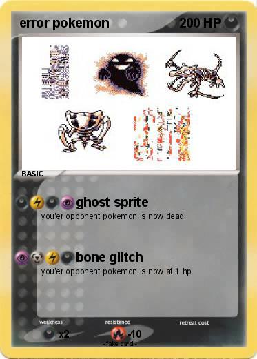 Pokemon error pokemon