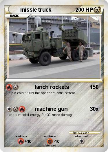 Pokemon missle truck