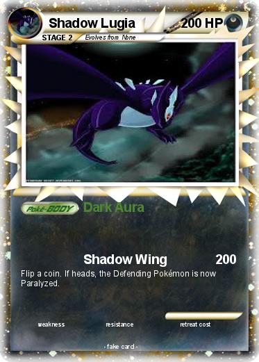 Pokemon Shadow Lugia