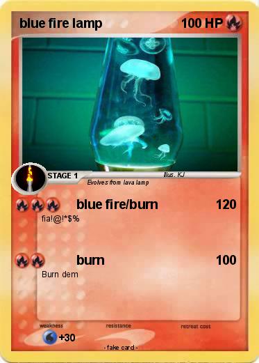 Pokemon blue fire lamp