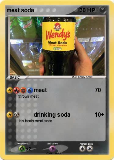 Pokemon meat soda