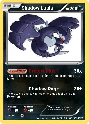 Pokemon Shadow Lugia