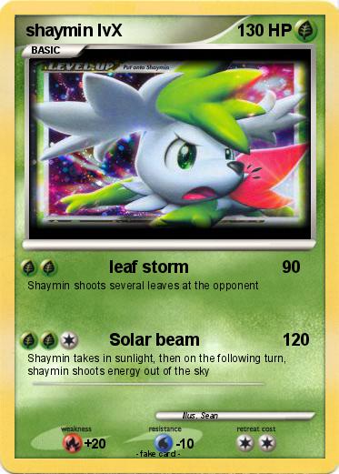 Pokemon shaymin lvX