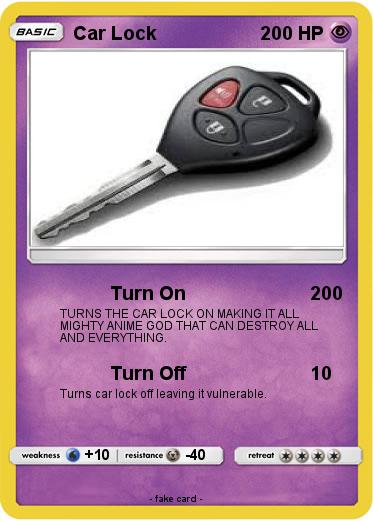 Pokemon Car Lock