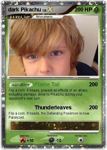 Pokemon dark Pikachu