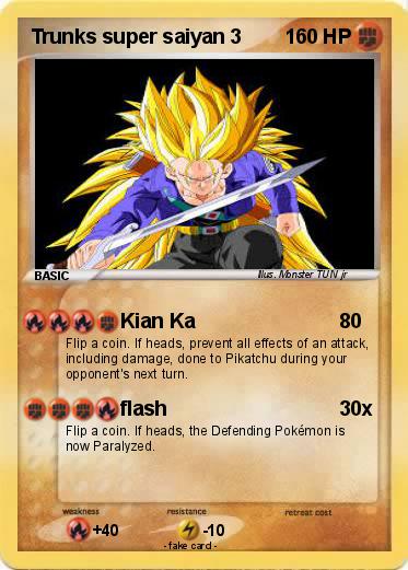 Pokemon Trunks super saiyan 3