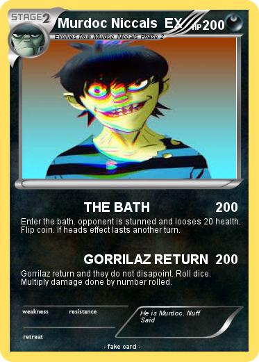 Pokemon Murdoc Niccals  EX
