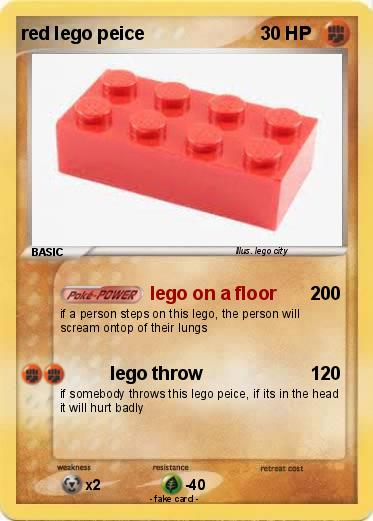 Pokemon red lego peice