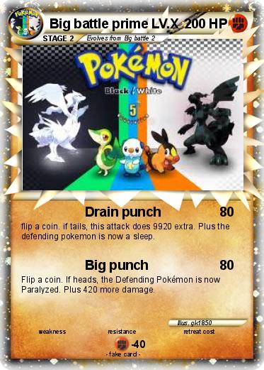 Pokemon Big battle prime LV.X
