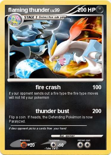 Pokemon flaming thunder