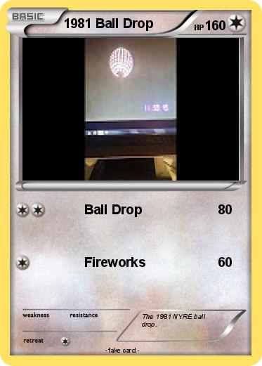 Pokemon 1981 Ball Drop