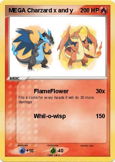 Pokemon MEGA Charzard x and y