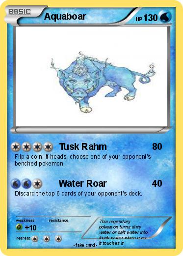 Pokemon Aquaboar
