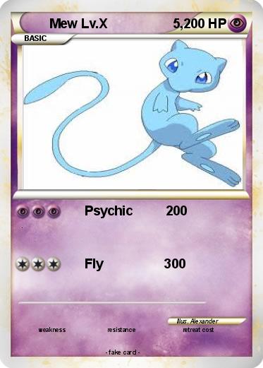Pokemon Mew Lv.X                  5,