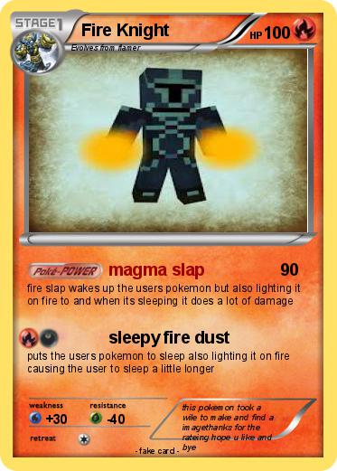 Pokemon Fire Knight