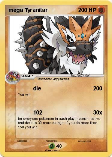 Pokemon mega Tyranitar