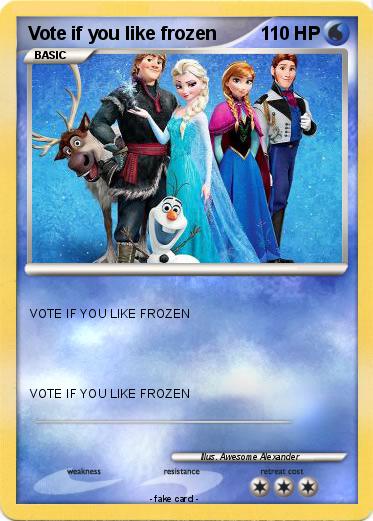 Pokemon Vote if you like frozen