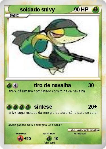 Pokemon soldado snivy