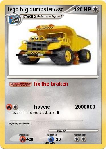 Pokemon lego big dumpster