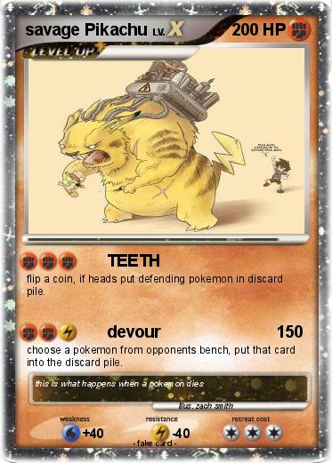 Pokemon savage Pikachu