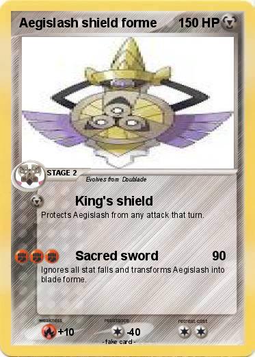 Pokemon Aegislash shield forme