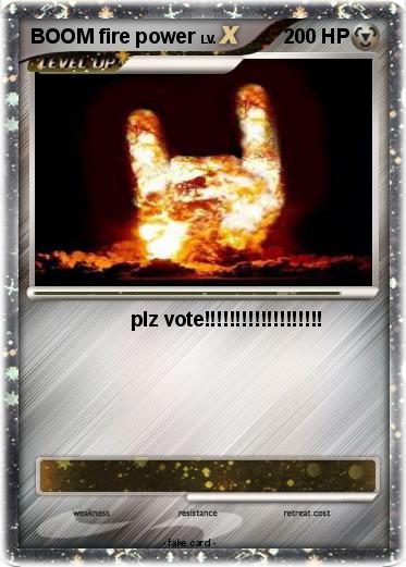 Pokemon BOOM fire power