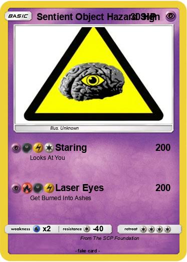 Pokemon Sentient Object Hazard Sign