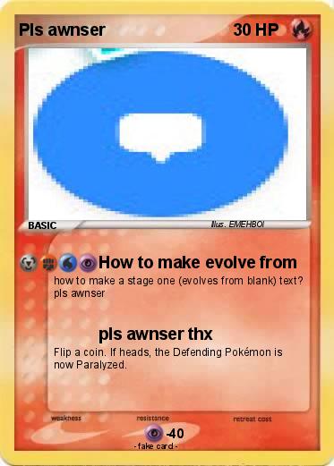 Pokemon Pls awnser